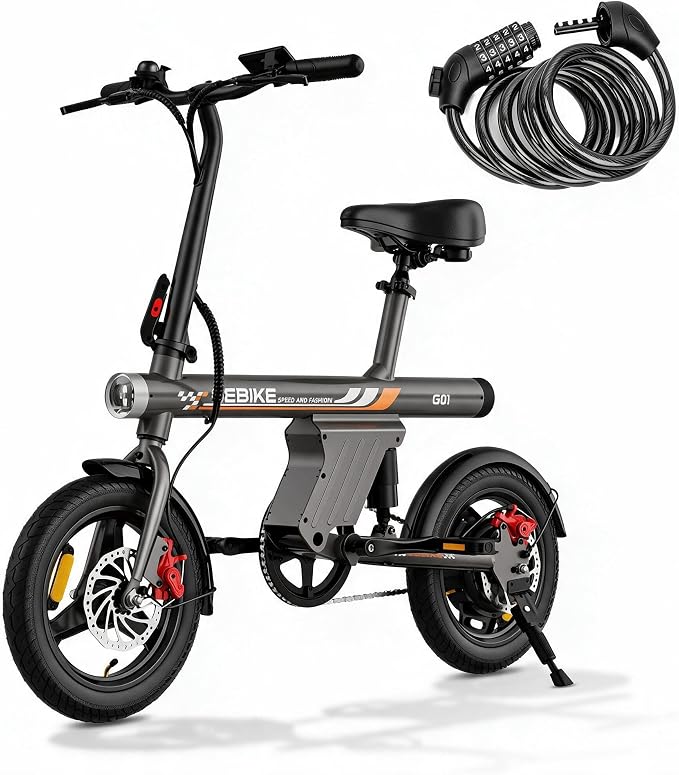 GEBIKE Global G01 Compact Folding Electric Bike 36V 13.5Ah Battery