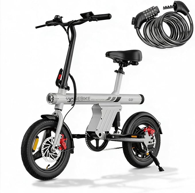 GEBIKE Global G01 Compact Folding Electric Bike 36V 13.5Ah Battery